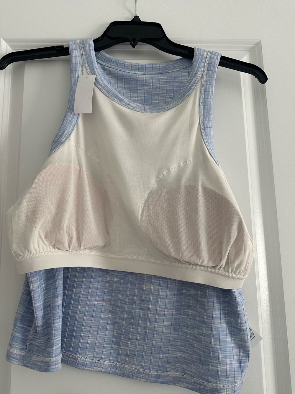 Lou & Grey Light Blue Ribbed Pattern Tank - Picture 4 of 4